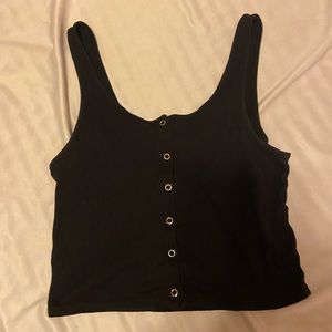 Button Up Crop Top